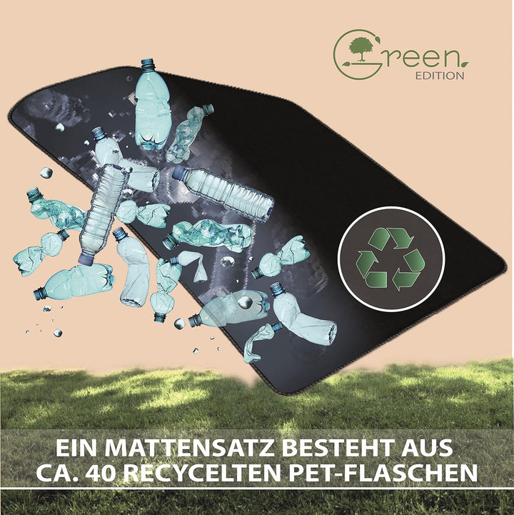 MAT10 Green Edition – Auto-Fussmatten passend für Ford Focus 3 (BJ 04/2015-08/2018, 5-Türer) | nachh