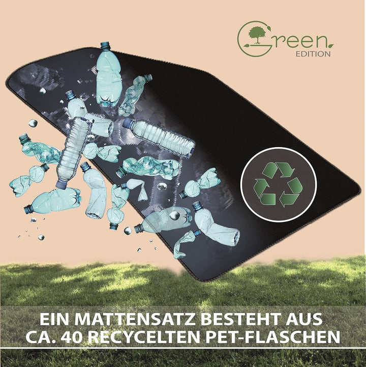 MAT10 Green Edition – Auto-Fussmatten passend für Skoda Fabia 3 (BJ 11/2014-08/2018, Typ NJ) | nachh