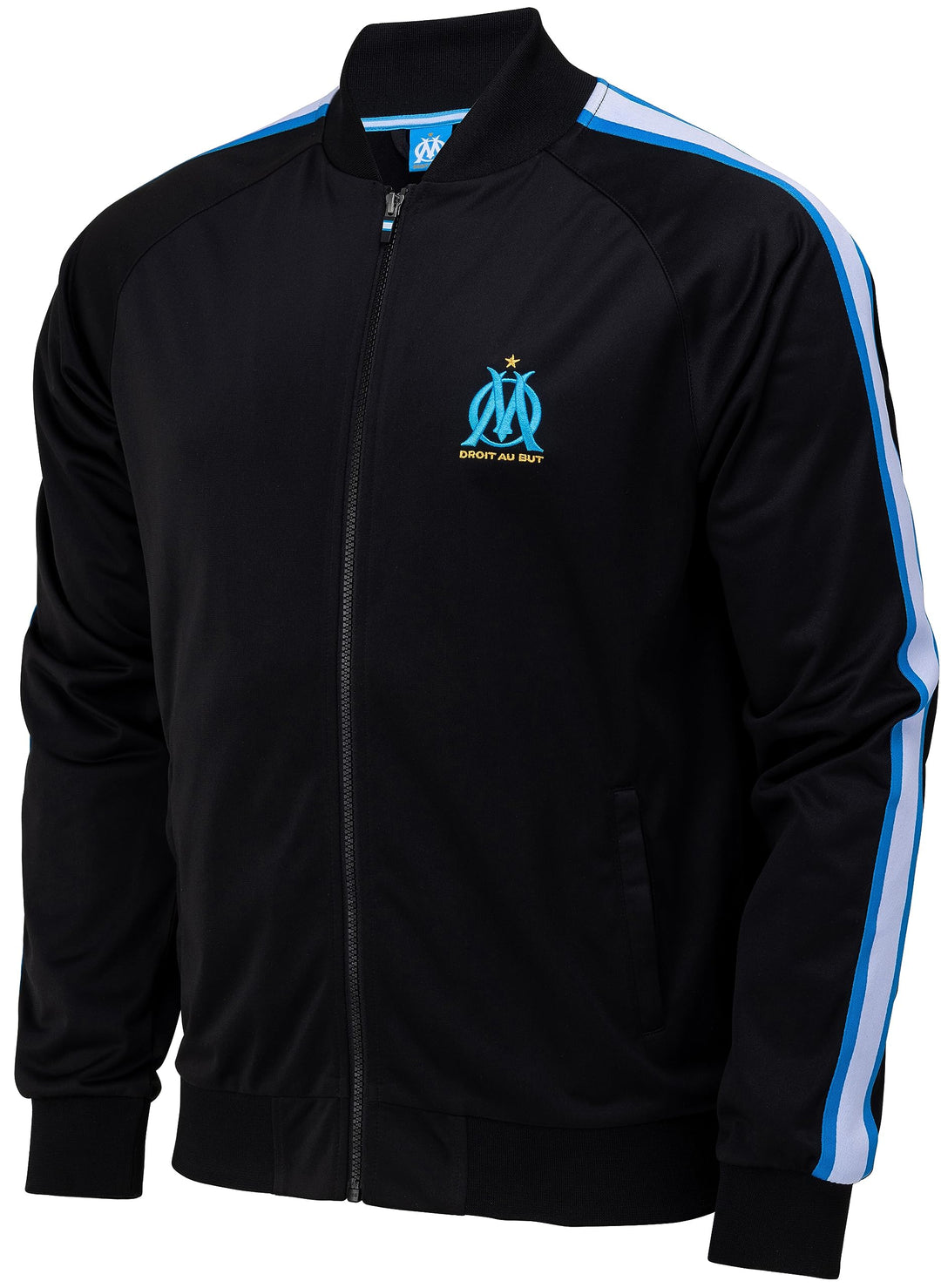 OLYMPIQUE DE MARSEILLE Fanjacke OM - Offizielle Kollektion S Schwarz, S Schwarz