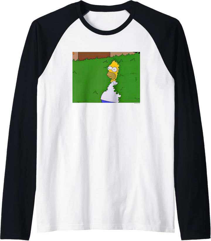 The Simpsons Homer Hedge Meme Raglan