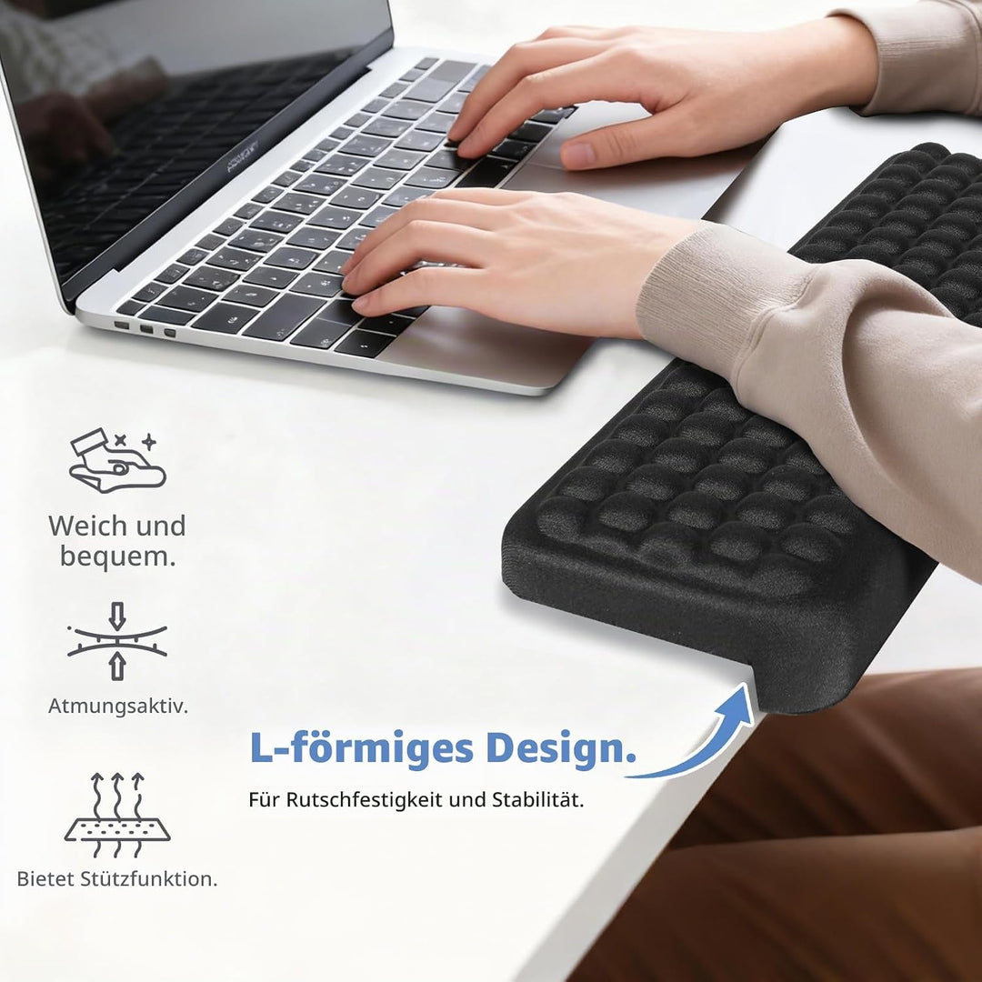L-Förmige Handballenauflage und Ellenbogenauflage für Schreibtisch, 2 Stück Ergonomische Wrist Rest