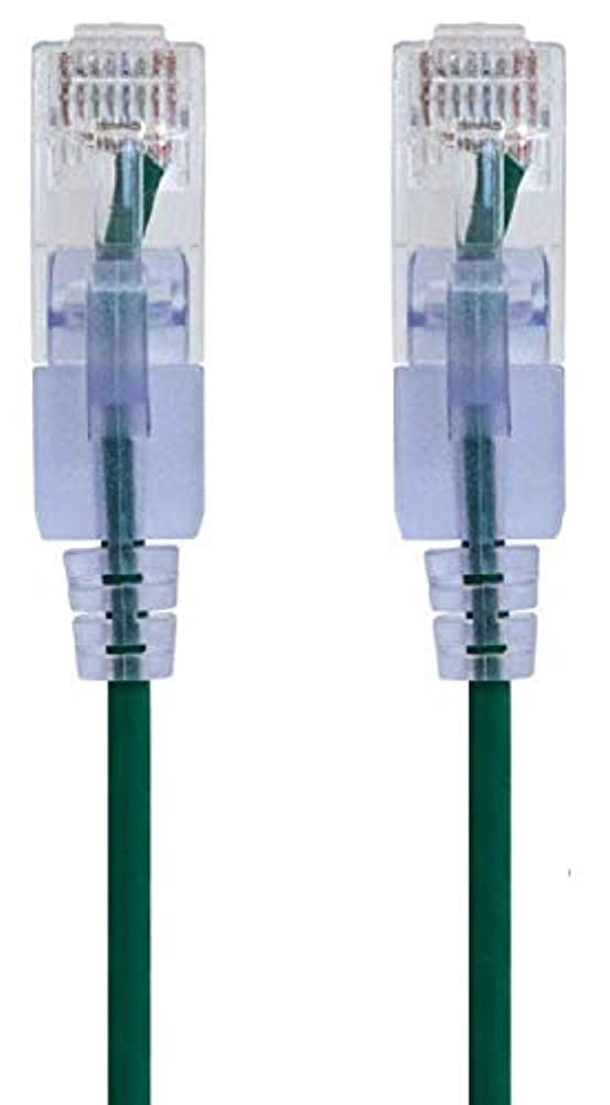 Monoprice Cat6A Ethernet-Patchkabel – 3 m – Grün (10 Stück) snagless RJ45 550 MHz UTP reiner blanker