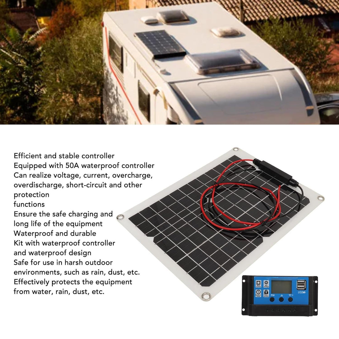 Solarmodule, Solarladegerät, Solarpanel-Set, Hocheffizientes Solarpanel und Solarladeregler, 300 W,