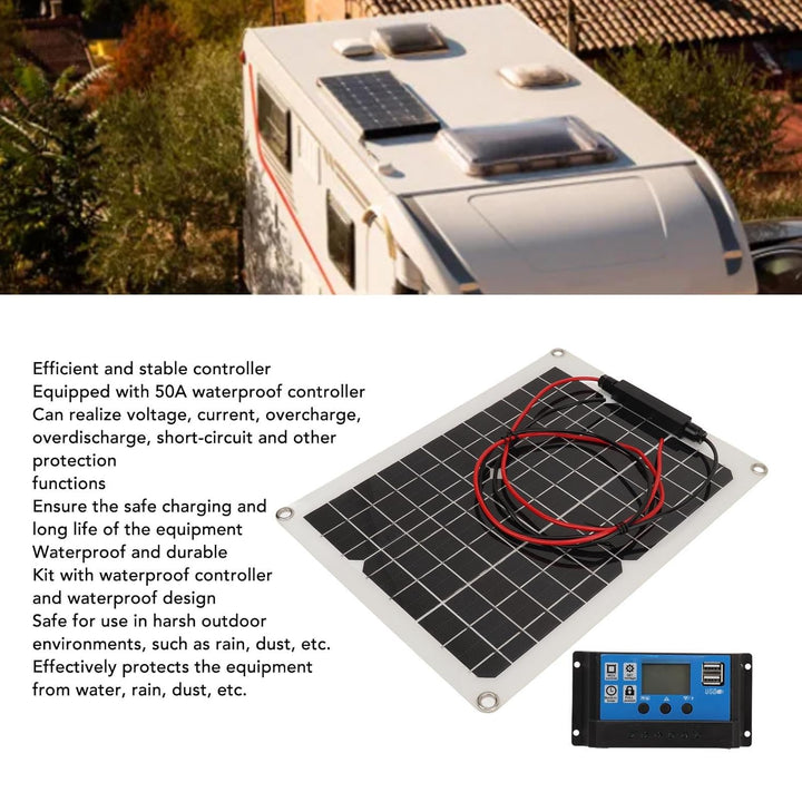 Solarmodule, Solarladegerät, Solarpanel-Set, Hocheffizientes Solarpanel und Solarladeregler, 300 W,