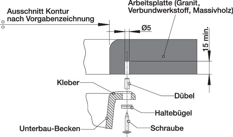 BLANCO SUBLINE 340/160-U | SILGRANIT softweiss | Einbauart: Unterbau | Hauptbecken links | ohne Abla