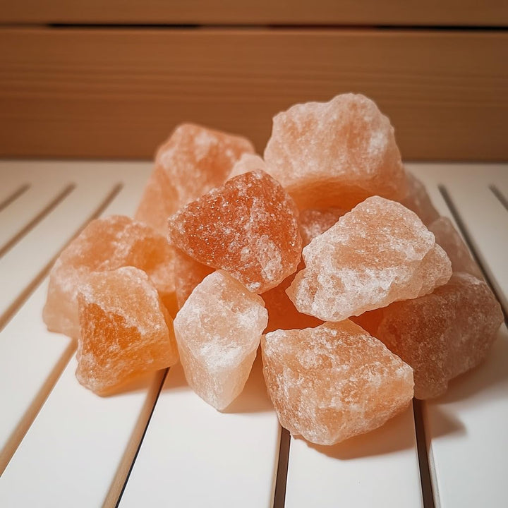 HAF® Rosa Salzbrocken 25 kg | Grobe Steinsalz Brocken ohne Zusätze und naturbelassen aus der Salt Ra