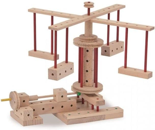 Matador 11222 E222 Baukasten, ab 5 Jahren, holzfarben, bunt