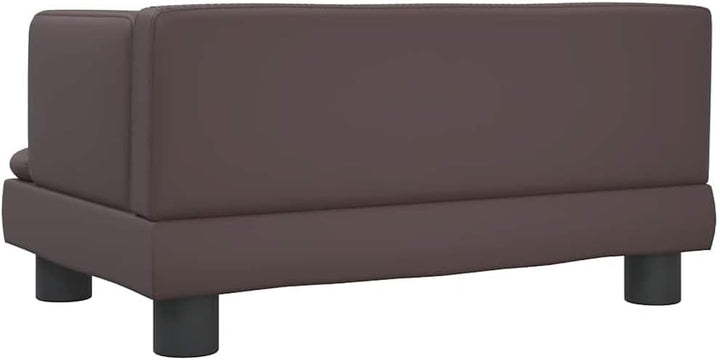 vidaXL Kindersofa Braun 60x40x30 cm Kunstleder 60 x 40 x 30 cm Braun, 60 x 40 x 30 cm Braun