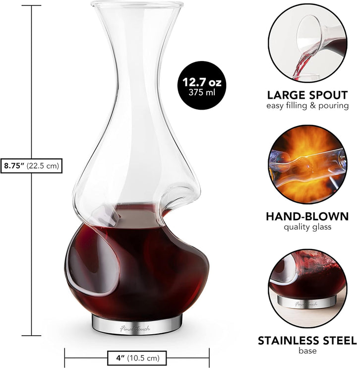 Final Touch Conundrum B00D8ZIYXO Weinbelüfter und Dekanter, Glas (farblos) Einzigartiges, Einzigarti
