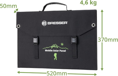 Bresser Solar Ladegerät 120W mit 1x DC- und 3X USB-A-Anschlüssen inkl. USB-A-Buchse mit QC3.0 zur Sc