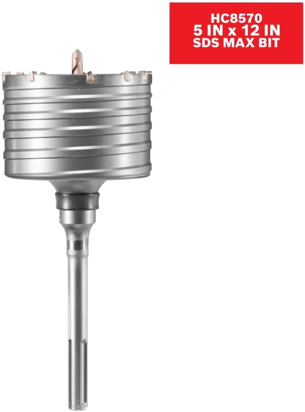 BOSCH HC8570 Bohrkrone für Bohrhammer, 12 x 30 cm, Grau 5 In Diameter Länge: 30,5 cm, 5 In Diameter