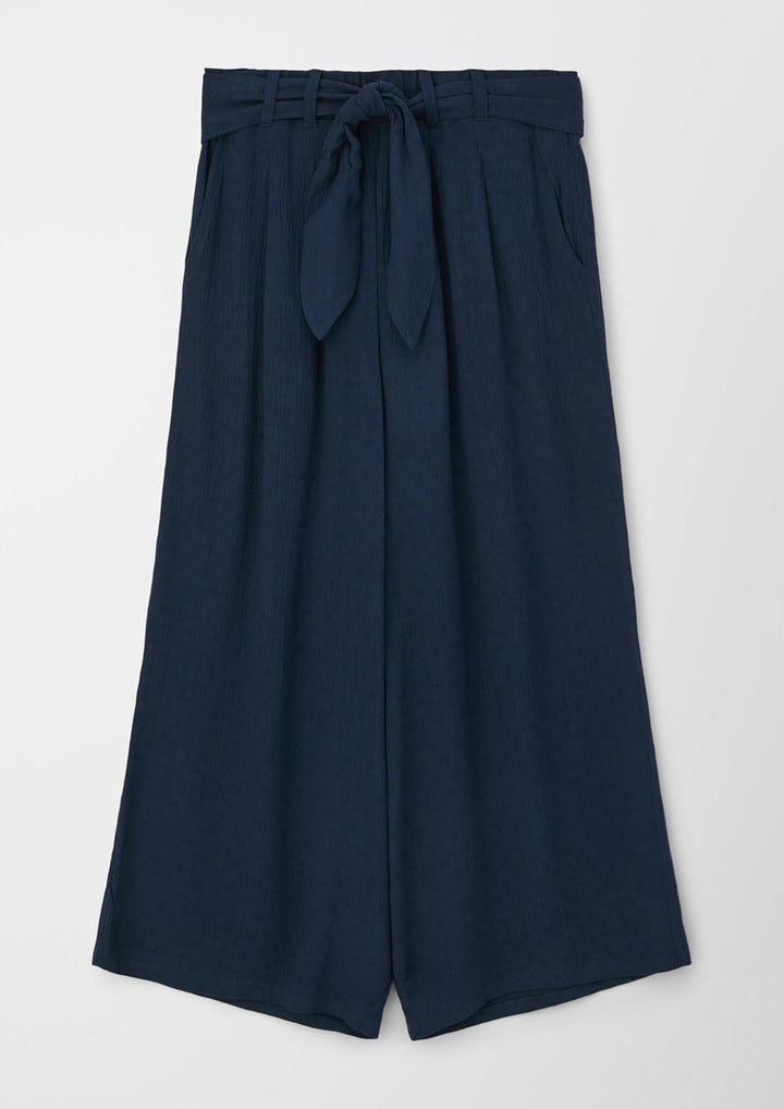 s.Oliver Mädchen Culotte mit Bindegürtel 176 Blau, 176 Blau
