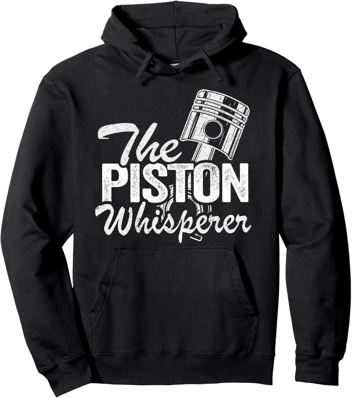 Der Piston Whisperer Rennwagen Teile Auto Lustiger Mechaniker Pullover Hoodie