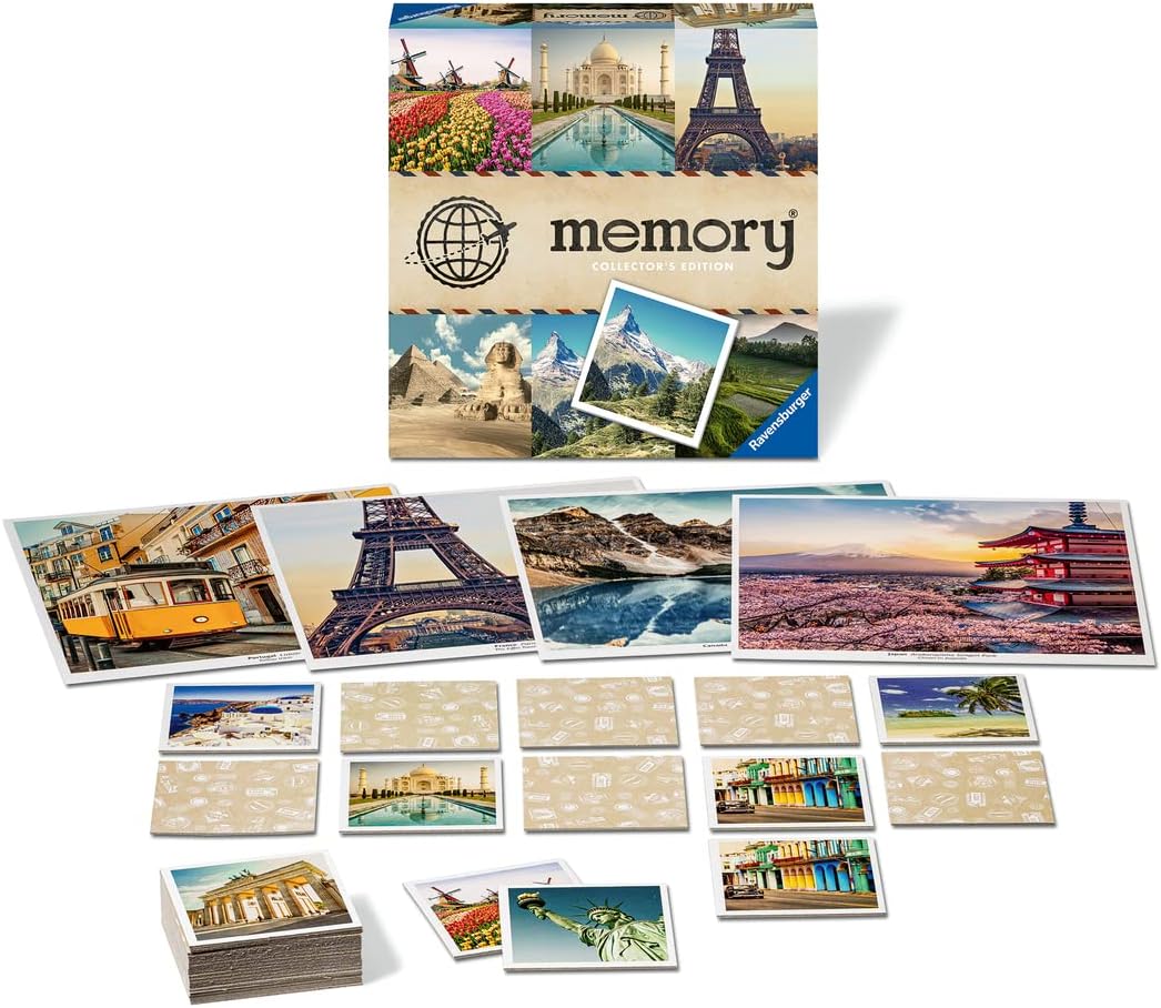 Ravensburger Collector's Memory® Schönste Reiseziele - 27379 - Das weltbekannte Gedächtnisspiel mit