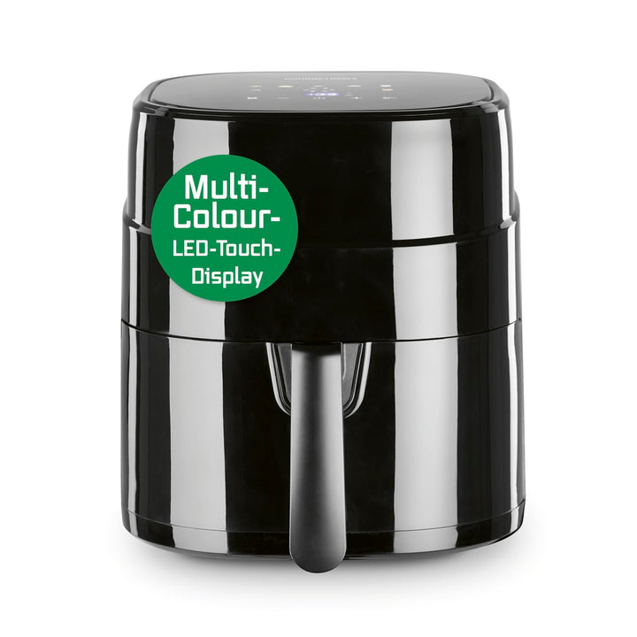GOURMETmaxx Heissluftfritteuse 4,5L – Airfryer 1400W mit digitalem Farbdisplay, Timer, automatischer