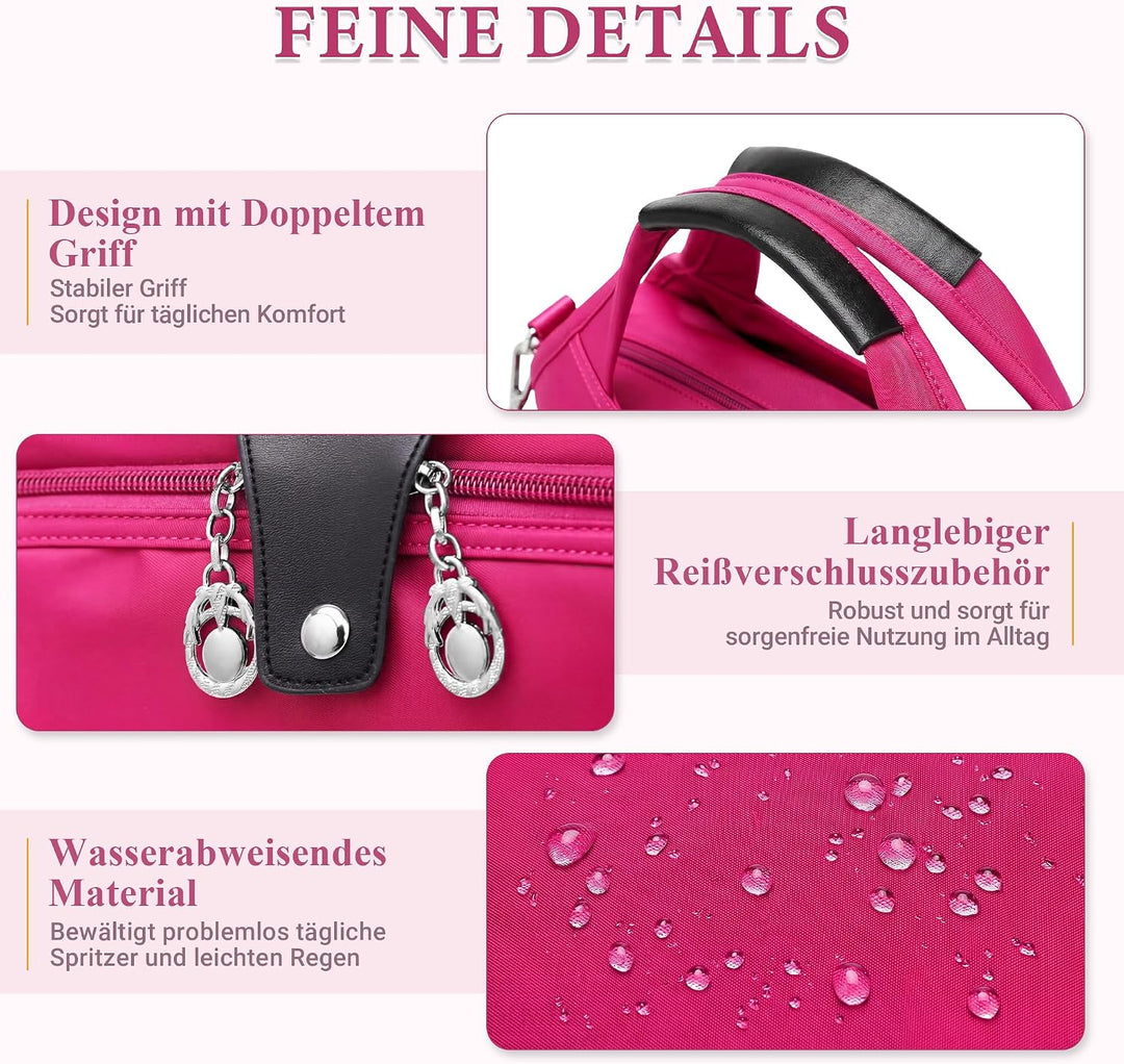 DIRRONA Damen Umhängetasche Multi Pocket Crossbody Bag Schultertaschen Leicht Handtasche Waterproof