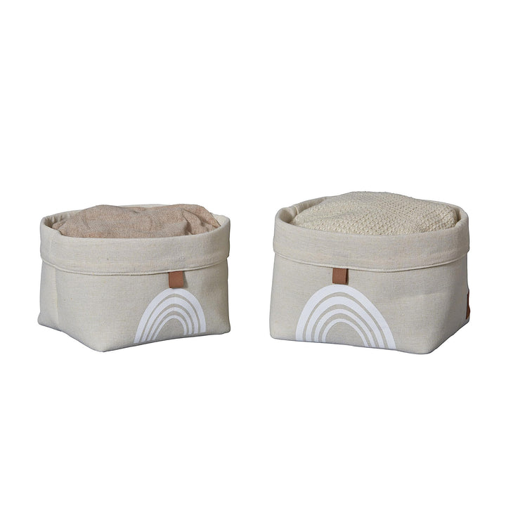 LOVE IT STORE IT Premium Aufbewahrungskörbe - Aufbewahrungskorb Set beige für Kinderzimmer und Bad -