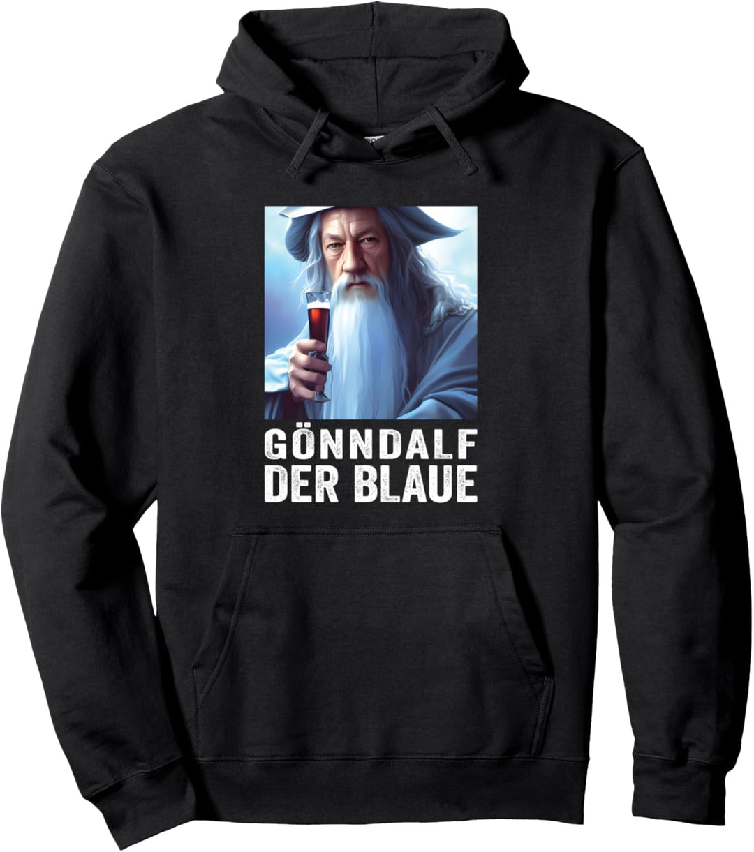 Gönndalf der Blaue - lustiger Biertrinker Bier Spruch Männer Pullover Hoodie