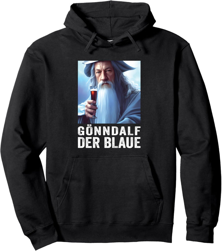 Gönndalf der Blaue - lustiger Biertrinker Bier Spruch Männer Pullover Hoodie