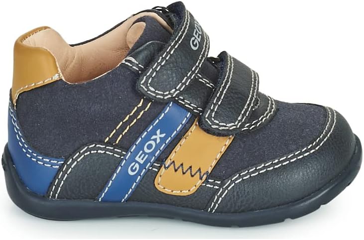 Geox Jungen B Elthan Boy A Erste Schritte 21 EU Navy Dk Yellow, 21 EU Navy Dk Yellow