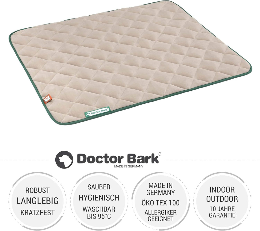 Doctor Bark Hundedecke Fleece Wendedecke - Flauschige, robuste Hundematte für mittlere Hunde. waschb