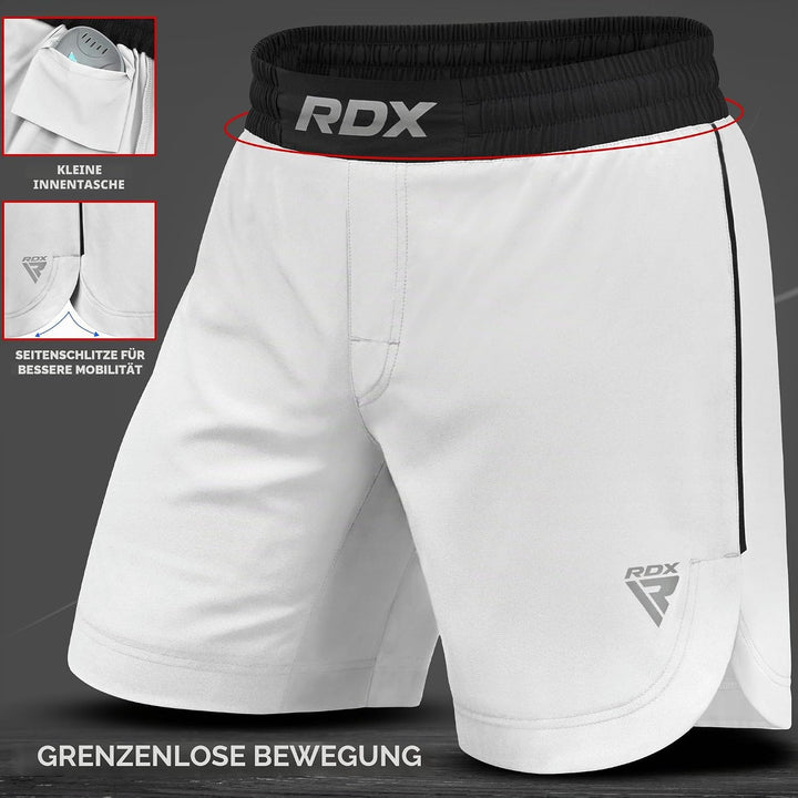 RDX MMA Shorts Sporthose Herren Kurz, Kampfsport Boxen Trainingshose Männer, Kickboxen Muay Thai Box