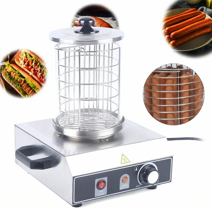 HotDog Maker Profi Würstchenwärmer Würstchenkocher Edelstahl Bockwurstkocher 350w silber