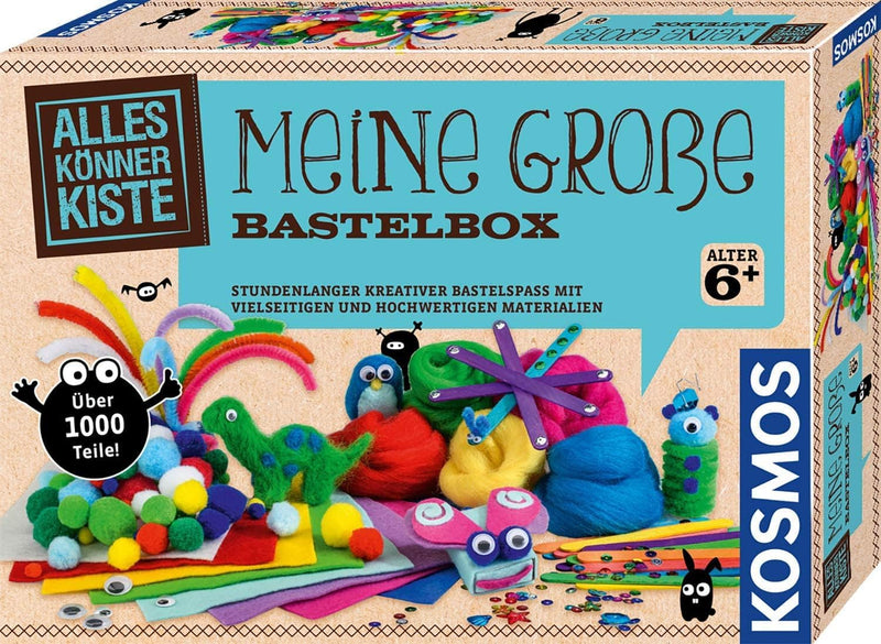 Kosmos 604431 AllesKönnerKiste Meine grosse Bastelbox, Bastel-Set, Bastelsets für Kinder, Bastelmate