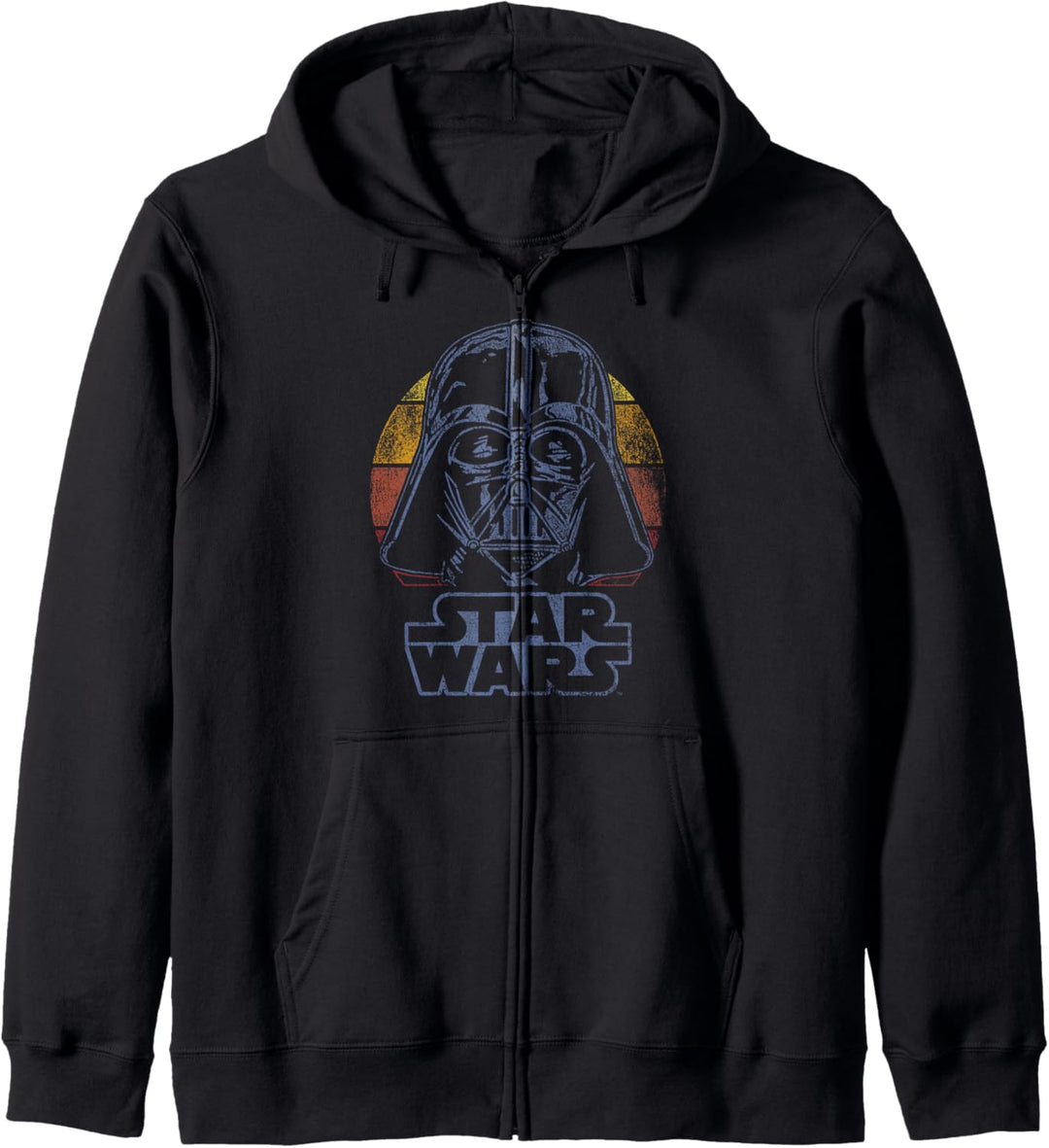 Star Wars Darth Vader Retro Line Face Portrait Kapuzenjacke