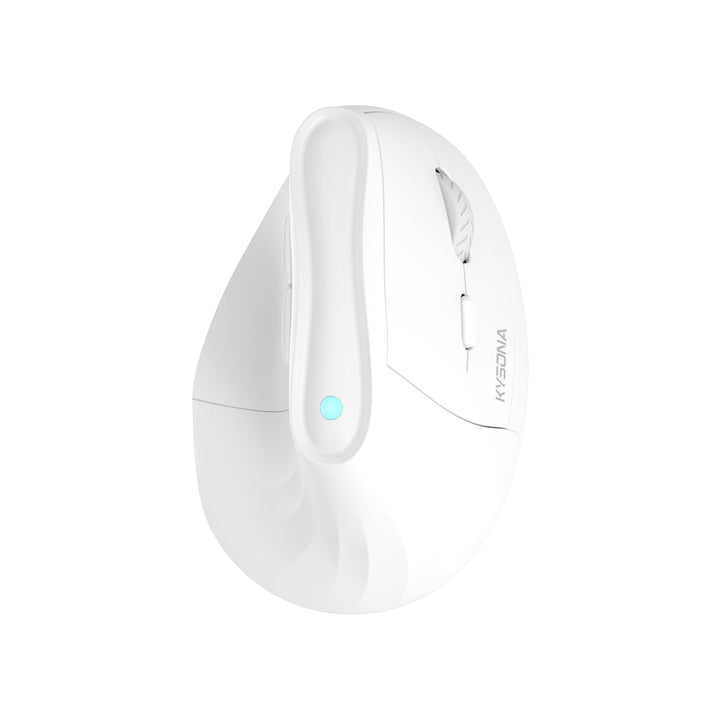 KYSONA Vertikale Ergonomische Maus 57°, Kabellos Bluetooth & 2,4 GHz, 5 DPI-Stufen, Leise Klicks, Ha