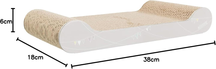Trixie 48011 Junior Kratzpappe, 38 × 6 × 18 cm, hellgrau grau einheitsgrösse, grau einheitsgrösse