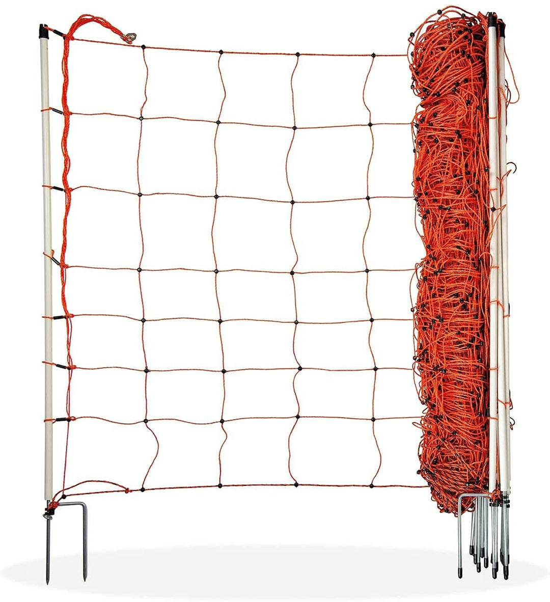 horizont Hundezaun easy für grössere Hunde, Höhe 90 cm, Länge 50 m, mit Doppelspitze, Hundenetz, Ele