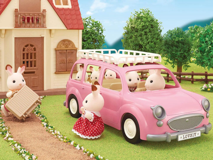 Sylvanian Families L5535 Familienauto mit Picknickzubehör - Puppenhaus Auto Spielset