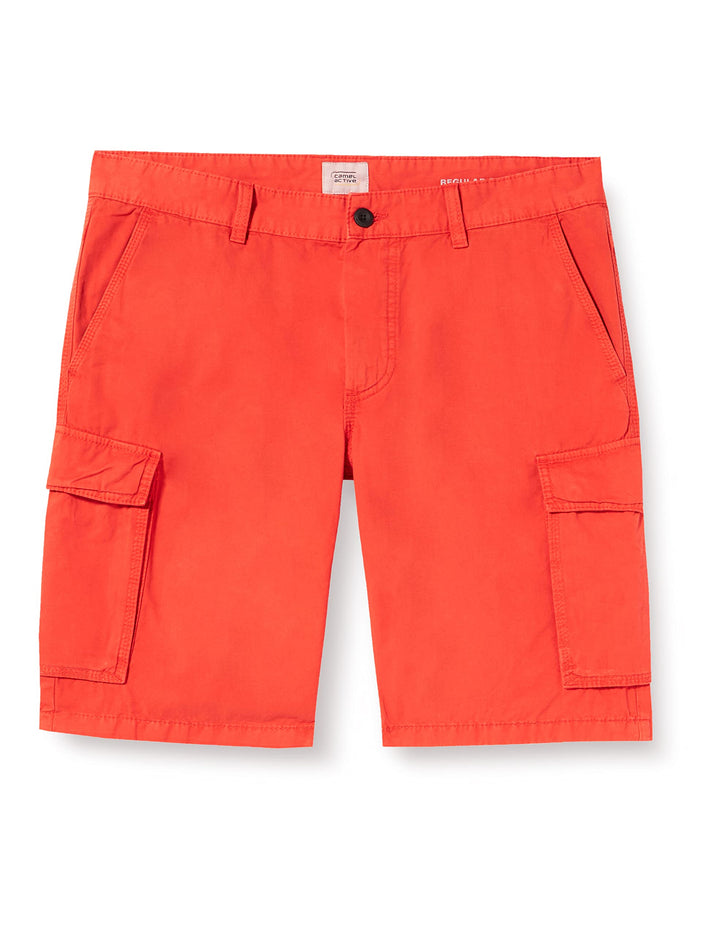 camel active Herren Cargo Shorts aus reiner Baumwolle 30 Rot, 30 Rot