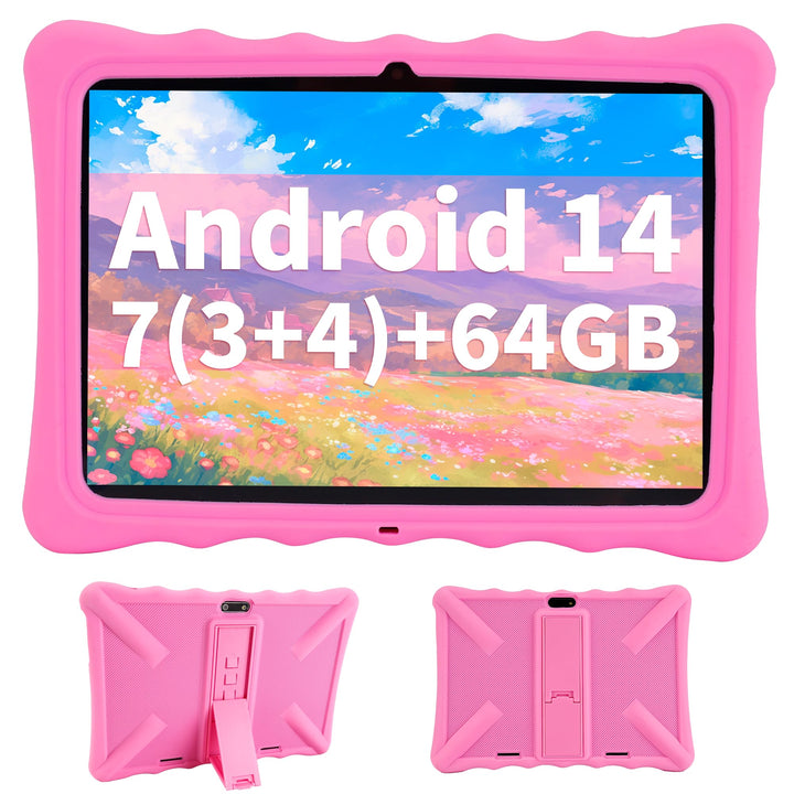 Veidoo Kinder-Tablet – 25,7 cm (10,1 Zoll) IPS-Augenpflege-Bildschirm, 7 GB (3 + 4) RAM, 64 GB ROM 5