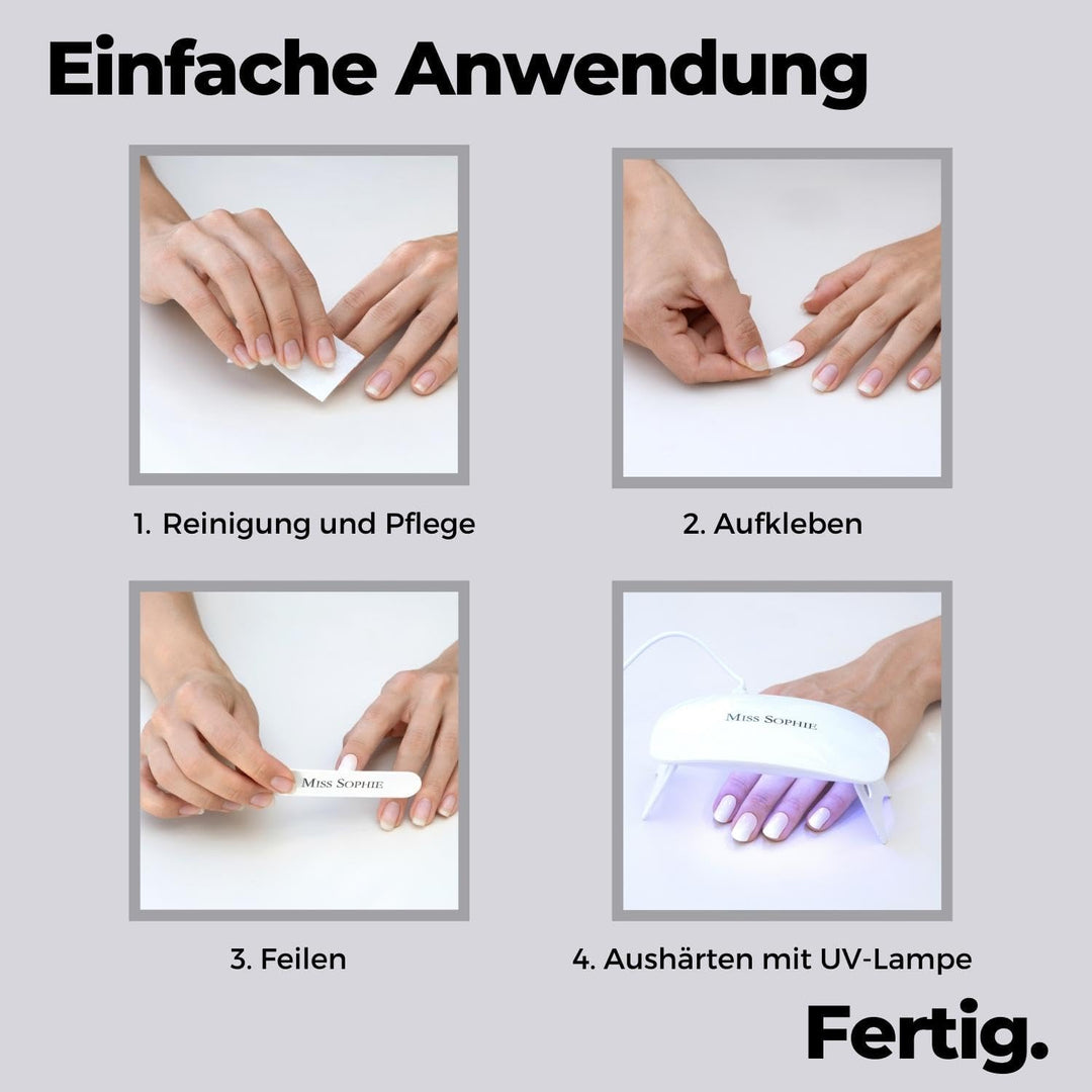 Original Miss Sophie UV Gel Nagelfolien Paris Je T&