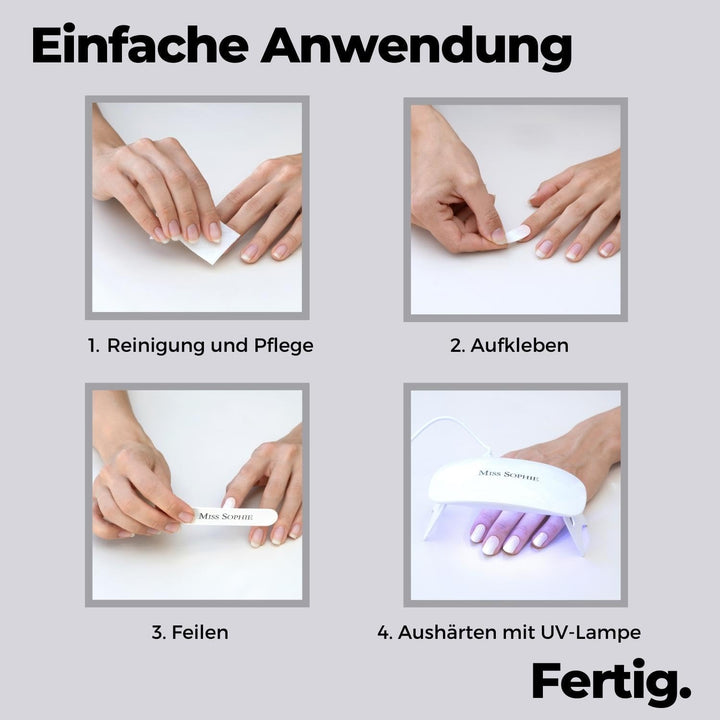 Original Miss Sophie UV Gel Nagelfolien Paris Je T&