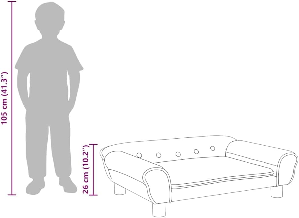 vidaXL Kindersofa, Couch für Kinder, Kindercouch mit runden Kanten, Kindersessel Minisofa Polstersof