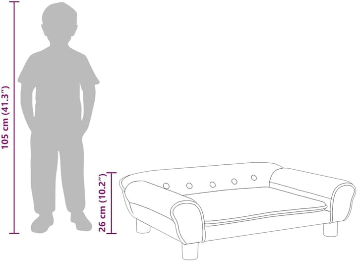 vidaXL Kindersofa, Couch für Kinder, Kindercouch mit runden Kanten, Kindersessel Minisofa Polstersof