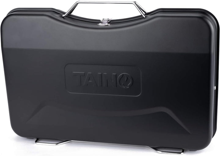 TAINO MOX Holzkohlegrill BBQ Koffergrill Camping-Grill Kohlegrill Retro-Stil klappbar Griller tragba