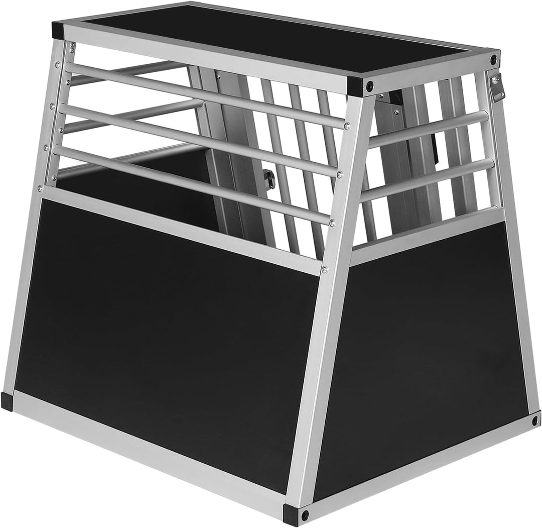 EUGAD Hundetransportbox Alubox Reisebox Autobox für kleine Hunde Beagle, Französische Bulldogge, kle