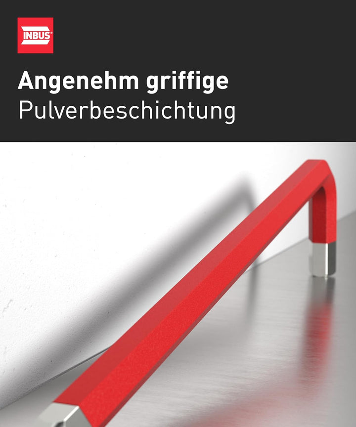 INBUS® 75558 DEUTSCHLAND Set 9tlg, 1.5–10mm, mit ColorGrip & Kugelkopf | Das Original. Made in Germa