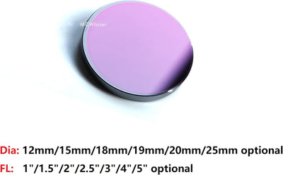 MCWlaser 18mm GaAs Fokuslinse für CO2 10600nm 10,6um Lasergravierer/Cutter Durchmesser: 18mm FL: 2 "