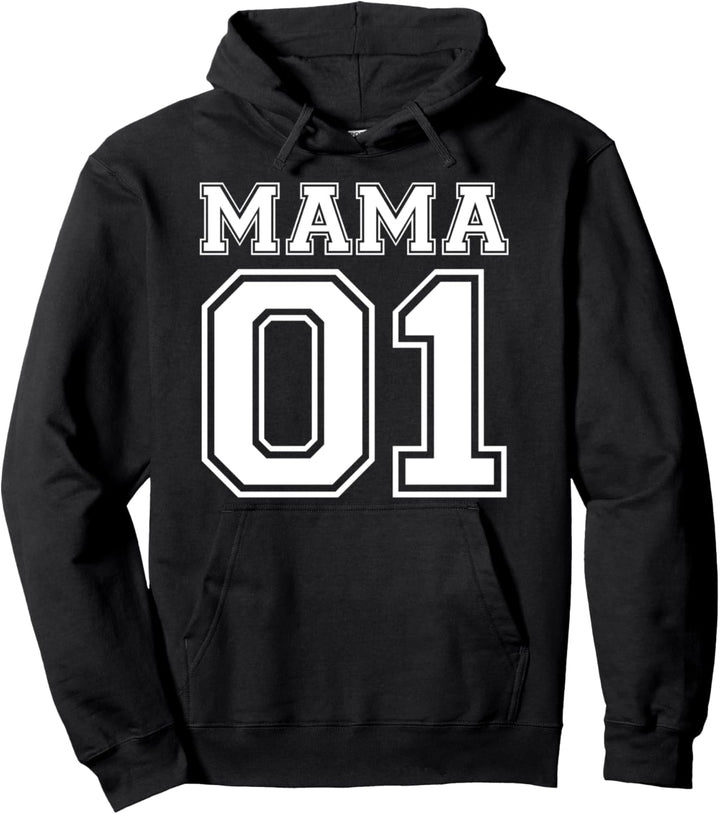 Mama 01 Mutter Tochter Sohn Partnerlook Geschenk Pullover Hoodie