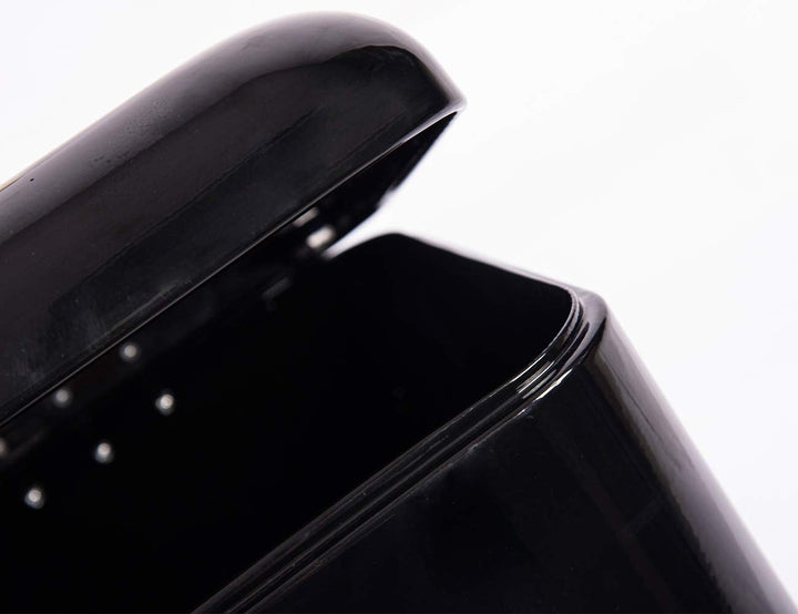 Theo&Cleo Brotkasten mit Deckel, Grosser Knäckebrot Box aus Metall, Brotaufbewahrungsbox Bread box,