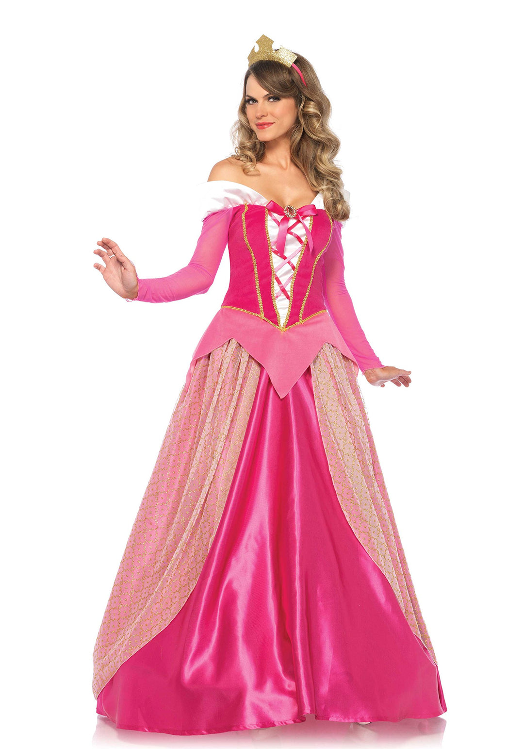 Leg Avenue 8561203005 85612-2Tl Set Prinzessin Aurora, Pink, L, Damen Sleeping Beauty Fasching Kostü