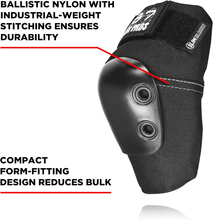 Killer Pads Schutzausrüstung Elbowpads Slim M Schwarz, M Schwarz