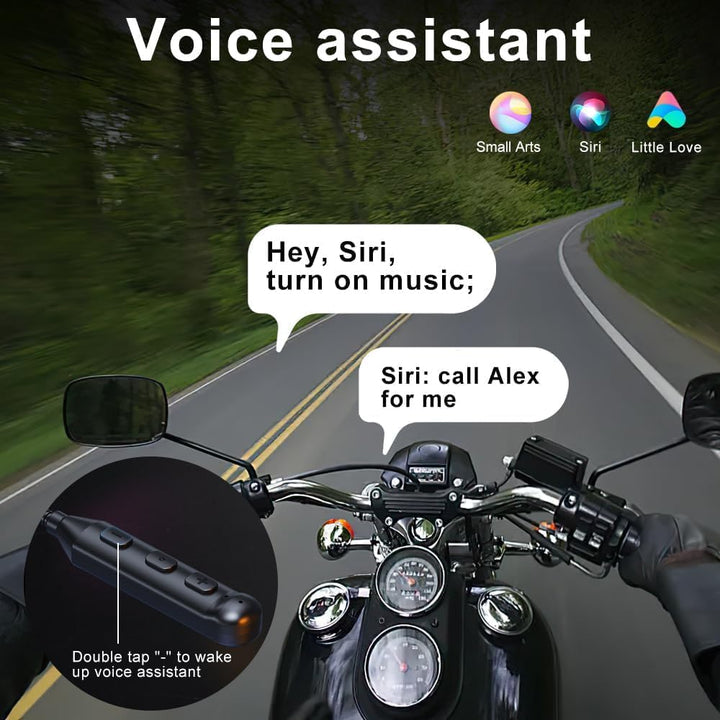 OBEST Motorrad Helm Headset, Bluetooth 5.3 Freisprecheinrichtung mit Aktiver Geräuschunterdrückung,