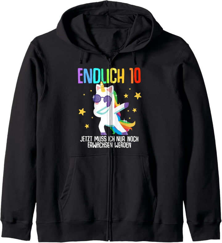 10. Geburtstag Junge Mädchen 10 Jahre 2014 Lustig Geschenk Kapuzenjacke