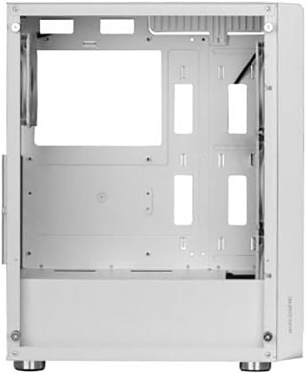 Mars Gaming MC-F Weiss, ATX Gaming Semitower, Vollvergütetes Glasfenster, Metal-Mesh Front, 4X 120mm